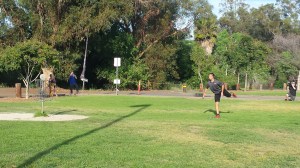 Ricky Wysocki hits the winning putt on the final hole of the tournament